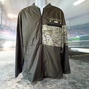 NWT Nike Dallas Cowboys Men's NFL Salute to Service 1/2 Zip Hybrid Jacket Size L